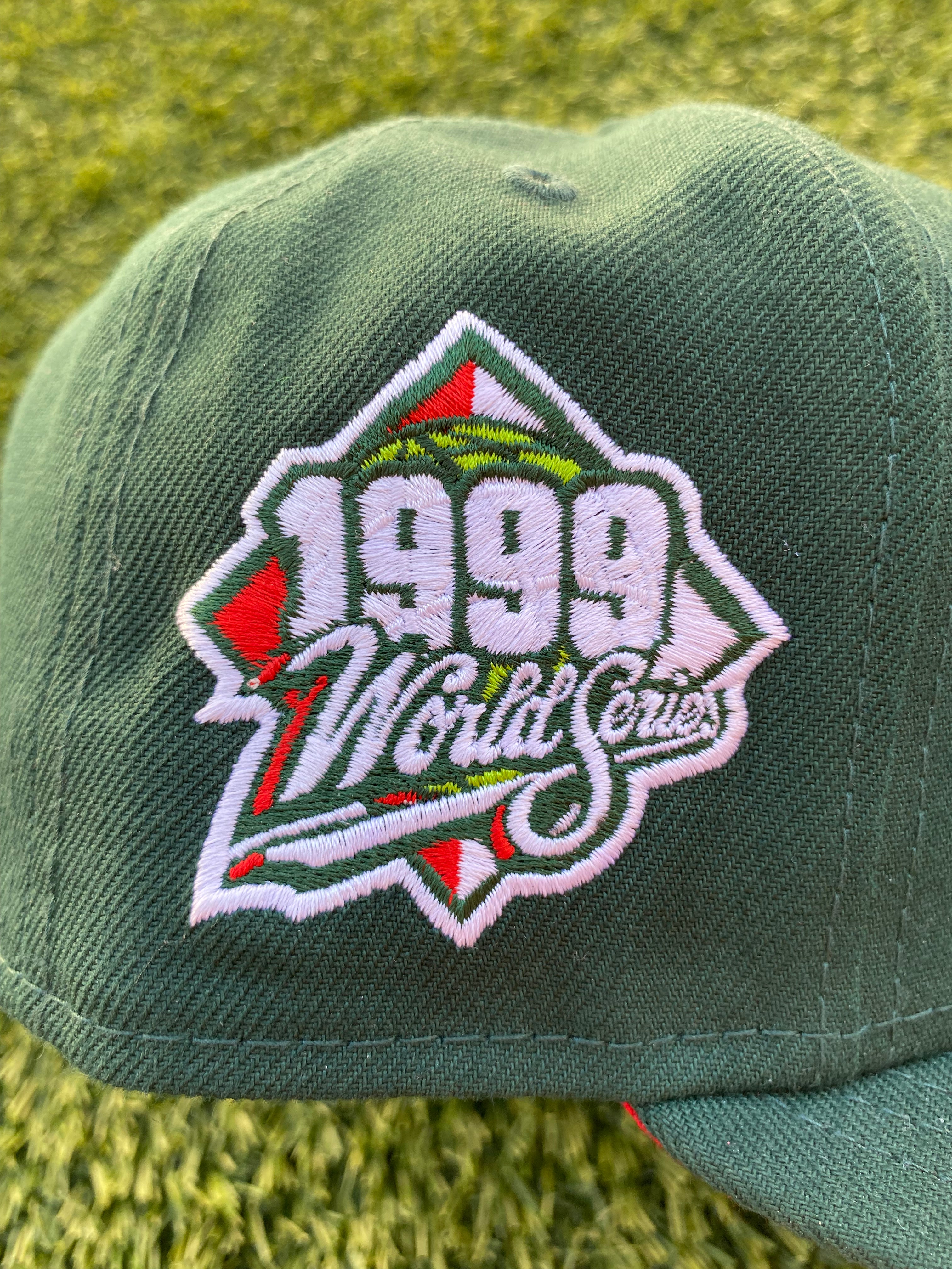 Hat Club Watermelon New York Yankees 1999 World Series Patch Red