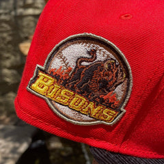 MyFitteds Buffalo Bisons Corduory Visor Red 2Tone