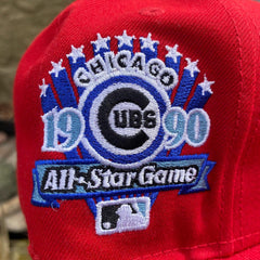Chicago Cubs Red Dome 1990 All Star Game Patch Icy Brim