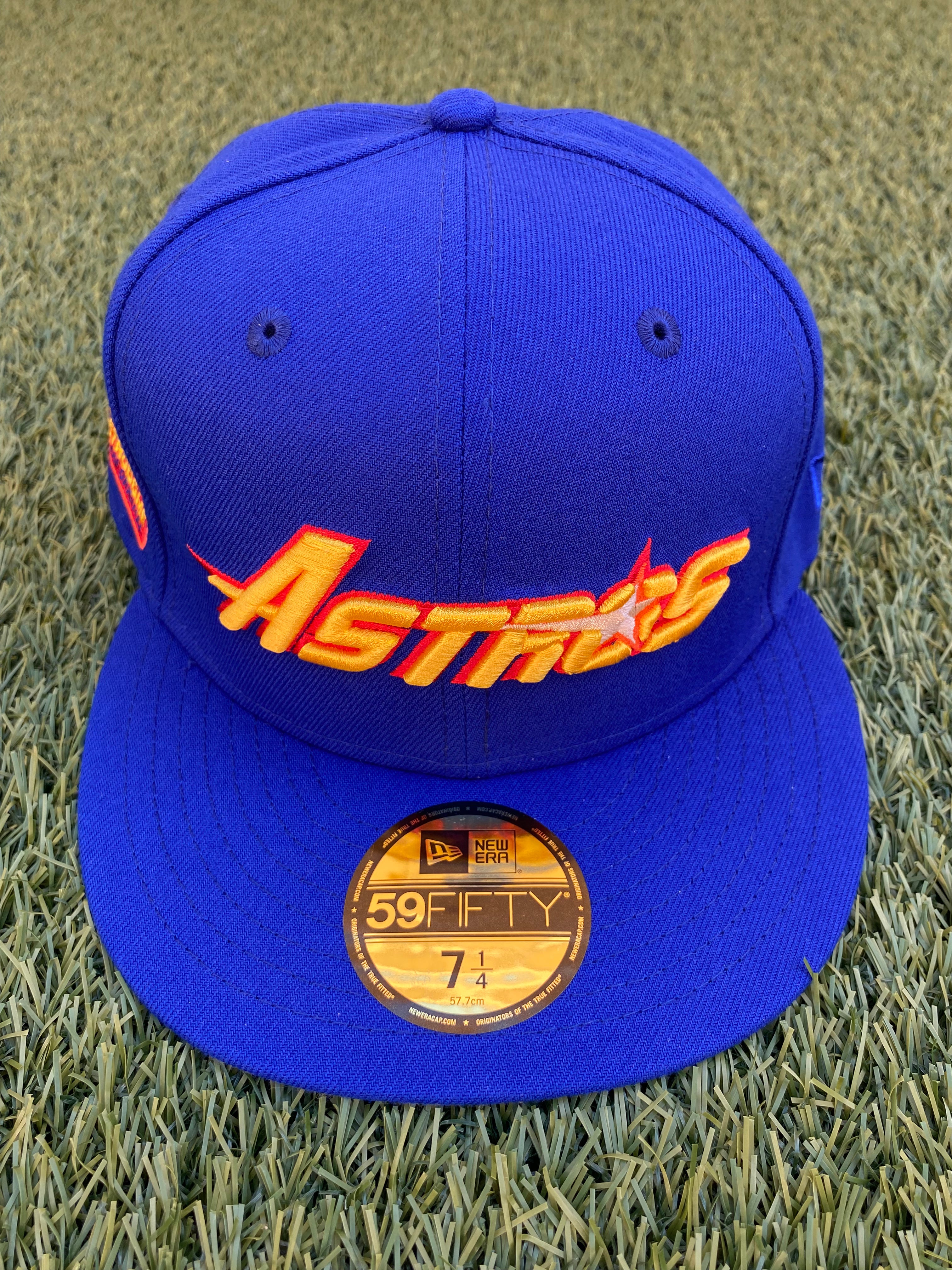 Navy Blue Houston Astros Astrodome Custom New Era Fitted Hat