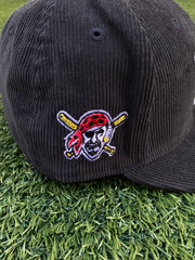 Pittsburgh Pirates Corduroy Covid Mask Red Brim